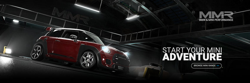 MMR Performance for Mini Cooper, Mini Cooper S, Mini Cooper S JCW F56 high performance tuning and upgrade modifications. Shop for the best performance aftermarket motorsport racing air intakes, gearshift paddles, lowering springs, wheels, brakes for Mini